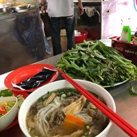 Pho! With tons of friendly extras  at Pho Chay Nhu in Ho Chi Minh City