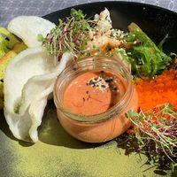 Grilled tiger prawns at Noot in Parnu