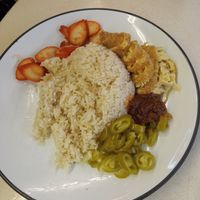 Chicken rice very tasty even without chilli added at Daily Green 吉祥素 - Blk 721 Ang Mo Kio in Northeast Singapore