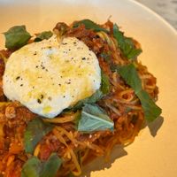 spaghetti bolognese with vegan ricotta   at Flower Child - Camelback Rd in Phoenix