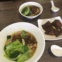 Noodle soup for 50 NTD at XiànDài SùShí 現代素食 in Taichung