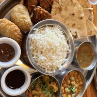 Vegan thali   at Sartaj India Cafe in Sausalito