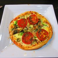 Pizza! at Govinda's Vegetariano in Cuenca