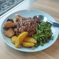 3 dishes with brown rice! at Guang Yuan 广缘 - Punggol Oasis in Northeast Singapore