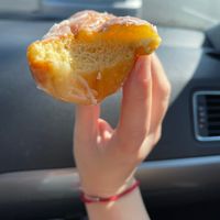 inside twisted donut   at Donutopolis in Poway