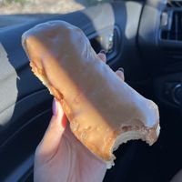 vegan maple bar  at Donutopolis in Poway