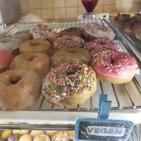 The owners were very happy when I mentioned that I found them on Happy Cow. They are even going to try a new vegan recipe this weekend.  Very nice people and it's great to have mor at Donutopolis in Poway