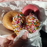 Taste delicious.  Not greasy at all, just a great donut! at Donutopolis in Poway