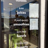 Hours and signage  at Gangster Vegan in Riverdale Park