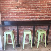 Seating at Gangster Vegan in Riverdale Park