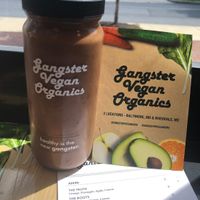 Cream smoothie  at Gangster Vegan in Riverdale Park