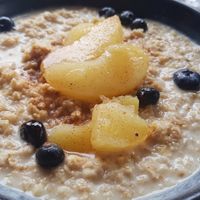 Apple, maple and cinnamon porridge at Bill's - Cardiff Bay in Cardiff