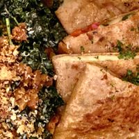 Quesadillas and salad   at Seabirds Kitchen - Mall in Costa Mesa