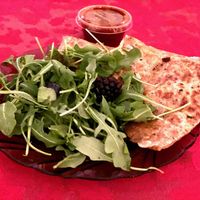 Quesadilla and salad  at Seabirds Kitchen - Mall in Costa Mesa