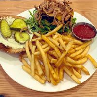 BBQ burger  at Seabirds Kitchen - Mall in Costa Mesa