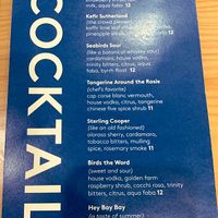 Booze  at Seabirds Kitchen - Mall in Costa Mesa