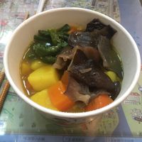 Good cury for 45 NTD at Guó Xiāng Yuán SùShí 國香園素食 in Hualien