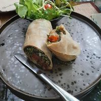 Eggplant wrap at Downtown - Vegan Garden Restaurant in Chiang Mai