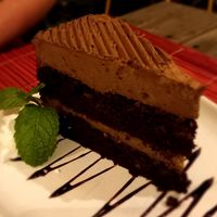 Chocolate lovers cake #Veganuary at Downtown - Vegan Garden Restaurant in Chiang Mai