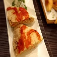 Spinach and cashew cheese calzone #Veganuary at Downtown - Vegan Garden Restaurant in Chiang Mai