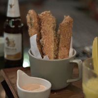 Crispy zucchini 😋🙏  at Downtown - Vegan Garden Restaurant in Chiang Mai