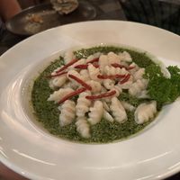 Gnocchi with home made pesto 😍  at Downtown - Vegan Garden Restaurant in Chiang Mai