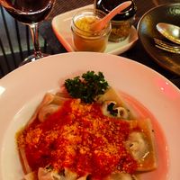 Spinach Ravioli at Downtown - Vegan Garden Restaurant in Chiang Mai