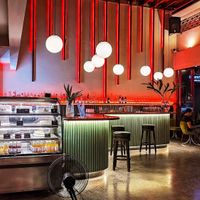 Bar and dessert showcase at Downtown - Vegan Garden Restaurant in Chiang Mai