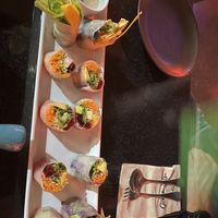 Autumn rolls  at Downtown - Vegan Garden Restaurant in Chiang Mai