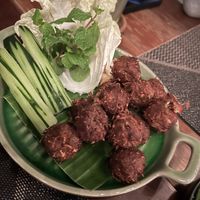 Herb balls - super yummy  at Downtown - Vegan Garden Restaurant in Chiang Mai