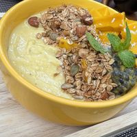 Mango passionfruit smoothie bowl   at Downtown - Vegan Garden Restaurant in Chiang Mai