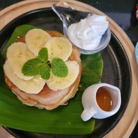 Banana pancakes at Downtown - Vegan Garden Restaurant in Chiang Mai