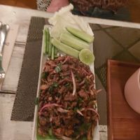 Mushroom larb at Downtown - Vegan Garden Restaurant in Chiang Mai