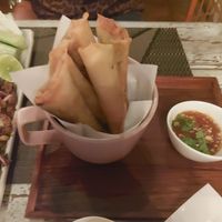 Spring rolls at Downtown - Vegan Garden Restaurant in Chiang Mai