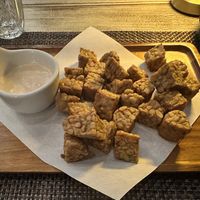 Fried tempeh and cashew mayo #Veganuary at Downtown - Vegan Garden Restaurant in Chiang Mai