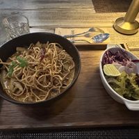 Khao soi #Veganuary at Downtown - Vegan Garden Restaurant in Chiang Mai