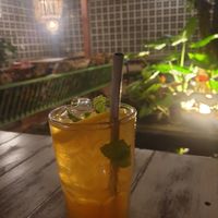 Lemon ice tea at Downtown - Vegan Garden Restaurant in Chiang Mai