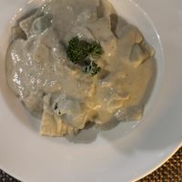 Ravioli with spinach   at Downtown - Vegan Garden Restaurant in Chiang Mai