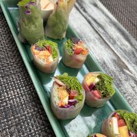 fresh autumn rolls   at Downtown - Vegan Garden Restaurant in Chiang Mai