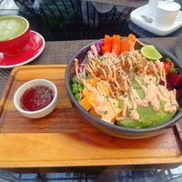 Tempeh bowl at Downtown - Vegan Garden Restaurant in Chiang Mai