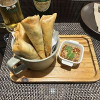 Spring rolls  at Downtown - Vegan Garden Restaurant in Chiang Mai