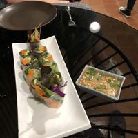 Fresh spring rolls  at Downtown - Vegan Garden Restaurant in Chiang Mai