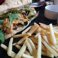 Philly cheese steak at Downtown - Vegan Garden Restaurant in Chiang Mai