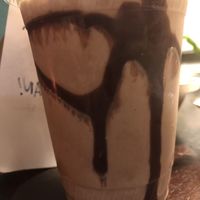 Chocolate shake, ordered with no chocolate chips because they can be really dense and get stuck in the straw anyways at The Chicago Diner - Lakeview in Chicago