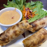 Reuben rolls at The Chicago Diner - Lakeview in Chicago