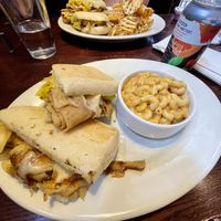 The Cuban sandwich + Mac & teese. at The Chicago Diner - Lakeview in Chicago