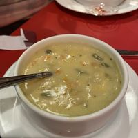 Corn chowder #Veganuary at The Chicago Diner - Lakeview in Chicago