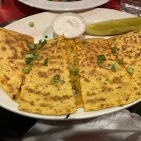 Pierogi quesadilla  #Veganuary at The Chicago Diner - Lakeview in Chicago
