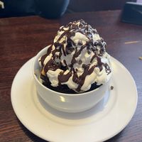 s’mores brownie sundae   at The Chicago Diner - Lakeview in Chicago