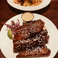 Vegan Thai chili wings & nachos  at The Chicago Diner - Lakeview in Chicago